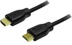 LogiLink HDMI Anschlusskabel HDMI-A Stecker, HDMI-A Stecker 0.20 m Schwarz CH0076 4K