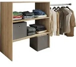 Offener Kleiderschrank Dachschr&auml;gen Regal Dacho ll