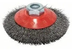 Bosch Accessories Kegelb&uuml;rste Clean for Metal, gewellt, 100 mm, 0,3 mm, 12500 U/min,
