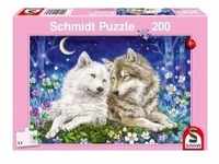 Schmidt 56469 - Kuschelige Wolfsfreunde, Kinderpuzzle, 200 Teile