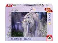 Schmidt 58510 - Laurie Prindle, Mondschein Serenade, Einhorn/Pferde-Puzzle, 1000