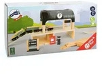 Small foot 11235 - Bahnhof mit Holzeisenbahn und Zubeh&ouml;r, Holz, 31-teilig