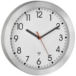 TFA Dostmann 60.3546.02 Funk Wanduhr 25cm x 40mm Aluminium (geb&uuml;rstet)