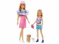 Barbie und Stacie Schwestern Puppenset mit 2 Hunden und Zubehör
