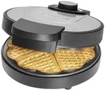 Clatronic WA 3492 Waffeleisen Antihaftbeschichtung Schwarz, Edelstahl