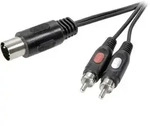 SpeaKa Professional SP-7870640 DIN-Anschluss / Cinch Audio Anschlusskabel [1x