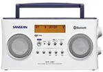 Sangean DPR-26 BT Kofferradio DAB+, UKW AUX, Bluetooth&reg; Akku-Ladefunktion Wei&szlig;