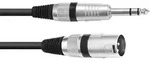 Omnitronic 30225197 XLR Adapterkabel [1x XLR-Stecker 3 polig - 1x Klinkenstecker 6.3