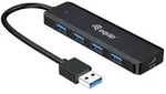 Equip 128959 USB-Hub 5 Port USB-A USB 3.0 5 GBit/s mit USB-C&reg; Stecker Schwarz Hub +