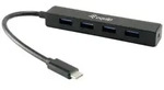 Equip 128954 USB-Hub 4 Port USB-A USB 3.1 Gen1 5 GBit/s mit USB-C&reg; Stecker Schwarz
