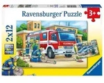 Puzzle Ravensburger Polizei und Feuerwehr 2 X 12 Teile