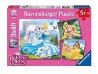 Ravensburger 09346 - Belle, Cinderella und Rapunzel, Puzzle 3 x 49 Teile