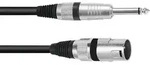 Omnitronic 3022519A XLR Adapterkabel [1x XLR-Stecker 3 polig - 1x Klinkenstecker 6.3