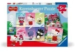 Kinderpuzzle 3x49 Teile - Hello Kitty - Abenteuer in Cherry Town