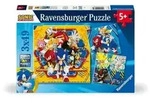 Kinderpuzzle 3x49 Teile - Sonic the Hedgehog - Die Abenteuer von Sonic