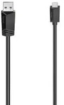 Hama USB-Kabel USB 2.0 USB-Micro-B Stecker, USB-A Stecker 1.50m Schwarz 00200608