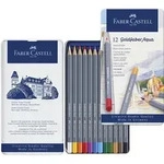 Faber-Castell Aquarellstifte Goldfaber Aqua, 12er Set Metalletui