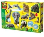 SES CREATIVE Gips- und Malset Relief Wilde Tiere
