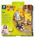 STAEDTLER FIMO kids 8034, ofenh&auml;rtende Modelliermasse, Set Cat mit 4 Bl&ouml;cken 42 g,