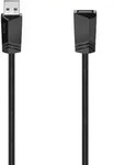 Hama USB-Kabel USB 2.0 USB-A Buchse, USB-A Stecker 1.50 m Schwarz 00200619