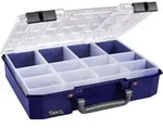 Sortimentskasten CarryLite 80 4x8-12 B337xT278xH80mm 12 F&auml;cher blau RAACO
