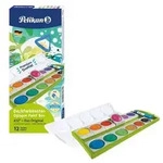 Pelikan Deckfarbkasten K12 mit Deckwei&szlig; gr&uuml;n Faltschachtel