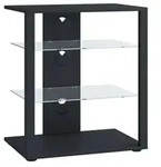 Hifi M&ouml;bel Rack Alu Glas Phono Mediaregal Folas