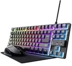 Trust GXT794 Kabelgebunden, Bluetooth&reg; Gaming-Tastatur, Maus-Set Beleuchtet Deutsch,