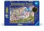 Kinderpuzzle 200 XXL Teile - Leuchtendes Schmetterlingseinhorn