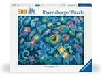 Erwachsenenpuzzle 500 Teile - Farbenfrohe Quallen