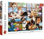 Puzzle 500 - Katzen Familie