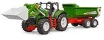 Bruder ROADMAX Traktor mit Frontlader und Kippanh&auml;nger Fertigmodell Landwirtschafts