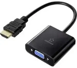 Renkforce HDMI / VGA Adapterkabel HDMI-A Stecker, VGA 15pol. Buchse 0.15 m Schwarz
