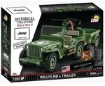 COBI Historical Collection 2804 - Willys MB & Trailer, Executive Edition, WWII,