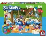 Verschlumpfte Party, 100 Teile, mit Add-on (2 Figuren)