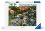 Erwachsenenpuzzle 1500 Teile - Wolfsrudel im Fr&uuml;hlingserwachen