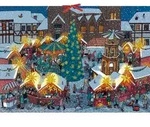 Auf dem Weihnachtsmarkt Adventskalender