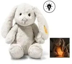 Steiff 081026 - Light at Night Hoppie Hase, Licht mit Timer, Pl&uuml;sch, 28 cm