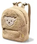 Steiff 600135 - Teddy Fleece Rucksack, mit Quietsche, beige, 24 cm