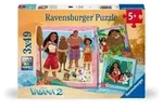 Kinderpuzzle 3x49 Teile - Disney Vaiana 2 - Auf, zu neuen Abenteuern