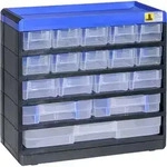 Allit 464610 Kleinteilmagazin (B x H x T) 300 x 285 x 135mm Schwarz, Blau 1St.