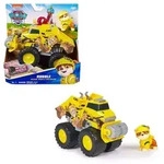PAW Patrol Rescue Wheels - Rubbles Bulldozer Monstertruck mit Rubble Hundefigur