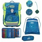 Scout Schulranzen Set Neo, Schulranzen Set, 4tlg, Deep Sea