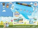 Moose Toys 300178 - BLUEY Flugzeug 3-in-1-Verwandlungsspielset (Flugzeug/Boot/Hotel),