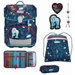 Scout Schulranzen Set Neo LED, Schulranzen Set, 4tlg, White Unicorn