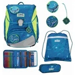 Scout Schulranzen Set Alpha, Schulranzen Set, 4tlg, Deep Sea