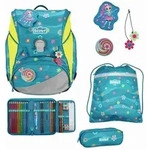 Scout Schulranzen Set Alpha, Schulranzen Set, 4tlg, Little Flowers