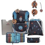 DerDieDas Schulranzen Set ErgoFlex Tiny, Schulranzen Set, 5tlg, Ninja Fighter