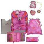DerDieDas Schulranzen Set ErgoFlex Light, Schulranzen Set, 5tlg, Roses