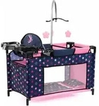 Multibett f&uuml;r Puppen bis 46cm blau